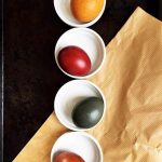 How to dye eggs with turmeric, tea, onion skins and cabbage