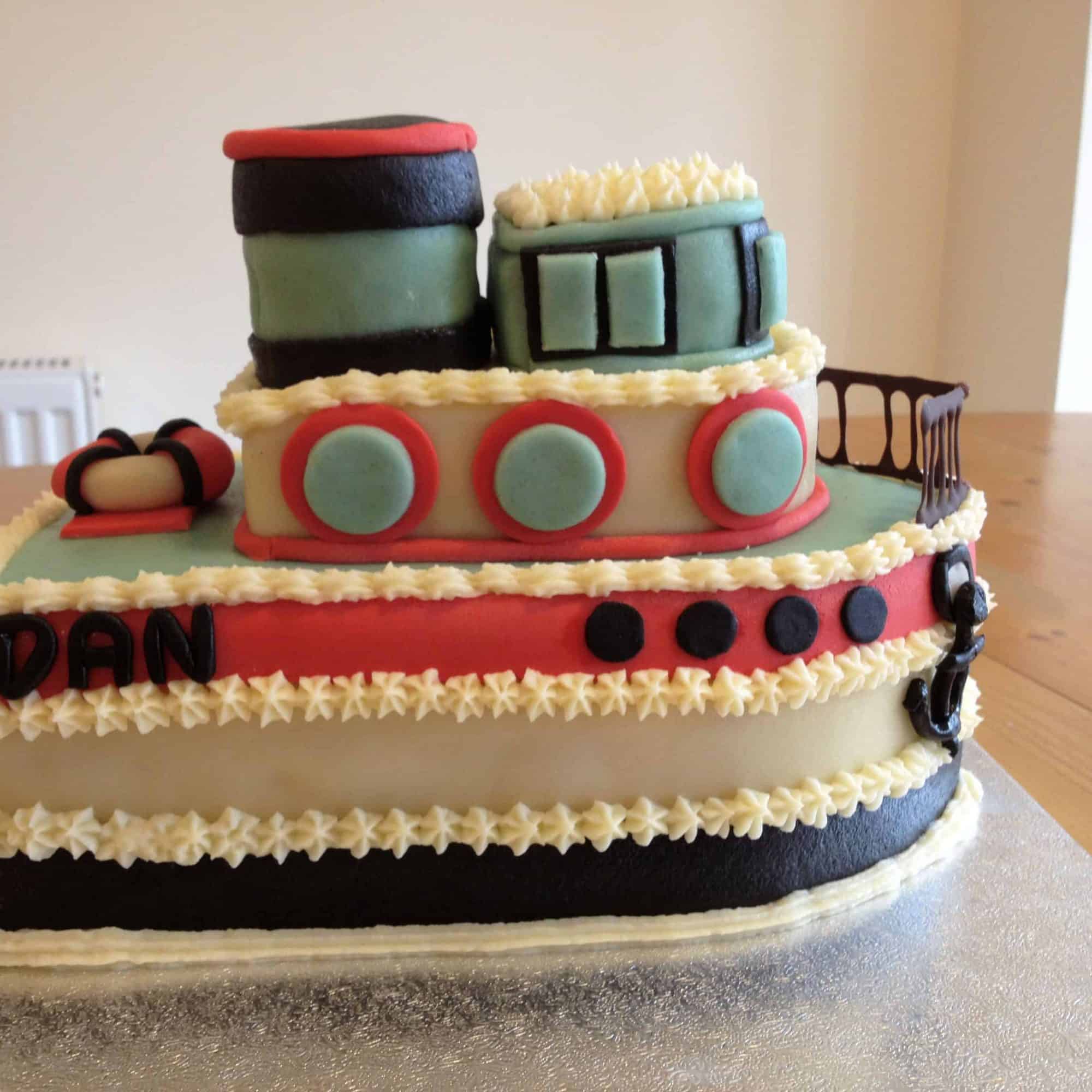Steam Boat birthday cake