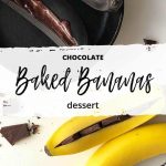 Baked Bananas with Melted Dark Chocolate
