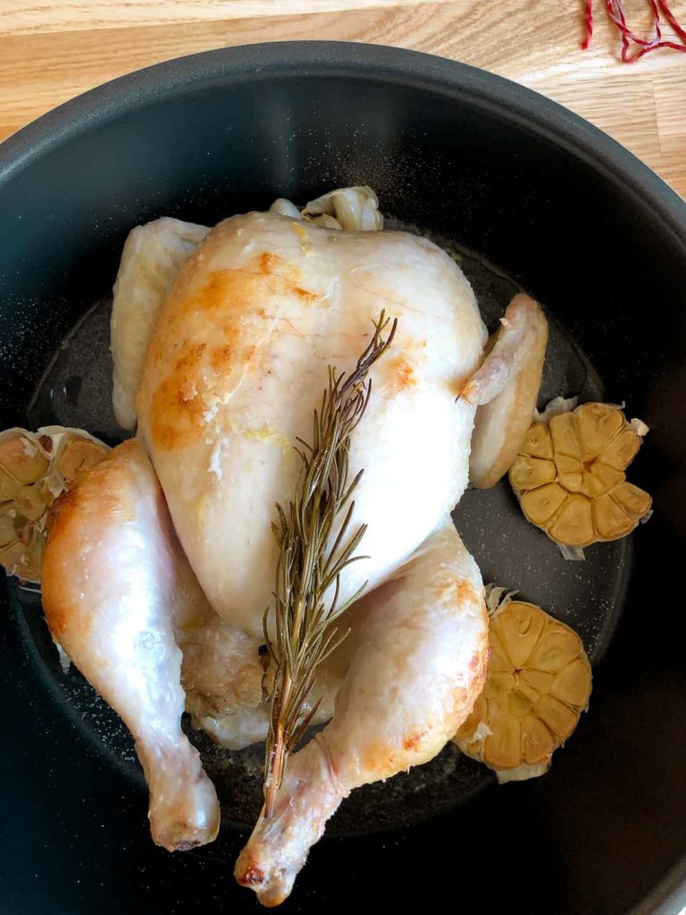 roasting a whole chicken in a remoska - test