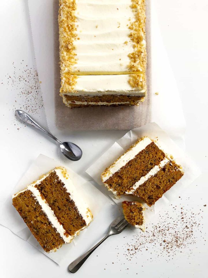 Butternu Squash Carrot Cake with Cream Cheese Frosting