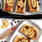 Toffee Apple Tarts with Puff Pastry and Chocolate Chips