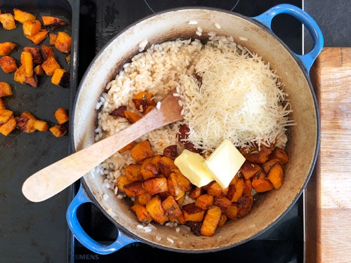 how to make butturnut squash risotto